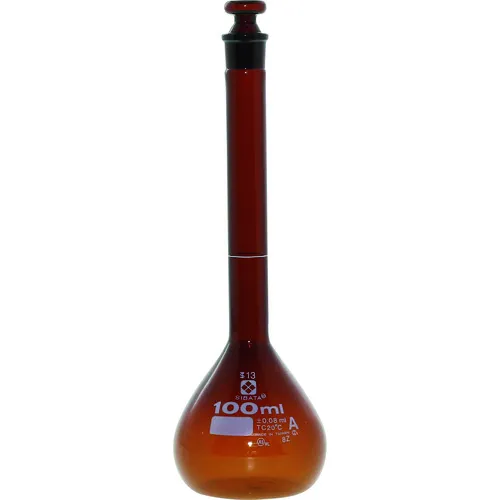 Sibata体积瓶超级级棕色100ml