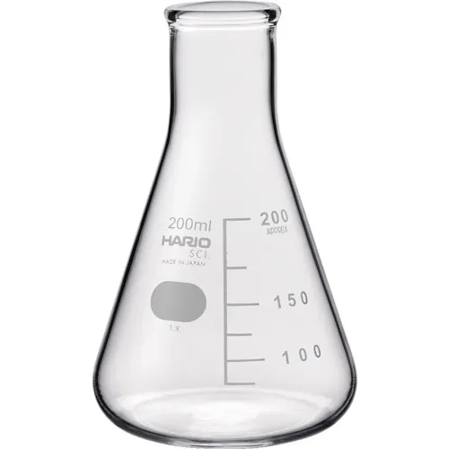Hario Erlenmeyer烧瓶带指南量表200ml