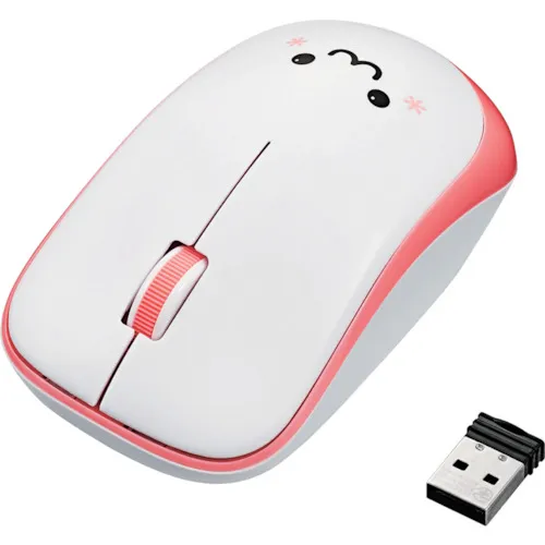Elecom Wireless IR鼠标3按钮ENELO系列安静按钮粉红色