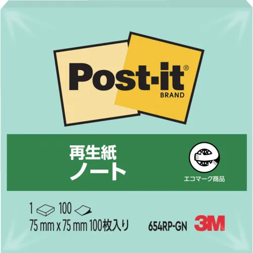 3M Post-It 75x75mm 100张绿色