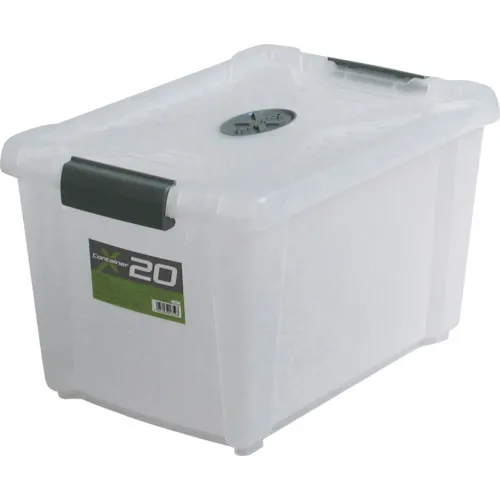 jej ustage盖子存储盒x容器＃20清除21L