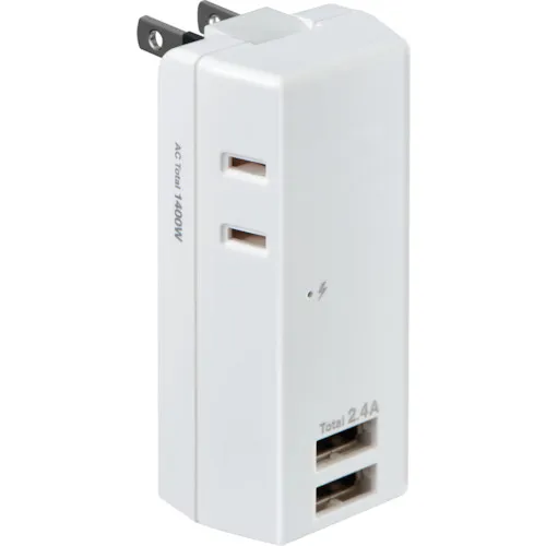 ELPA抗Lightning USB TAPS 2端口2.4a