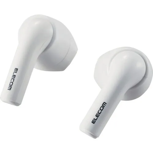 Elecom蓝牙耳机，完全无线，AAC兼容，半开放型，白色