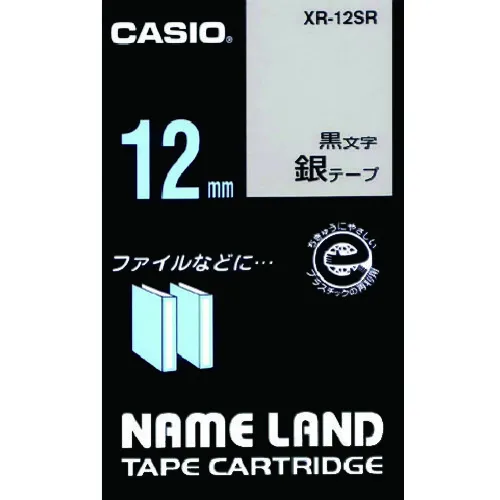 Casio Nameland胶带12mm银胶带/黑色字母
