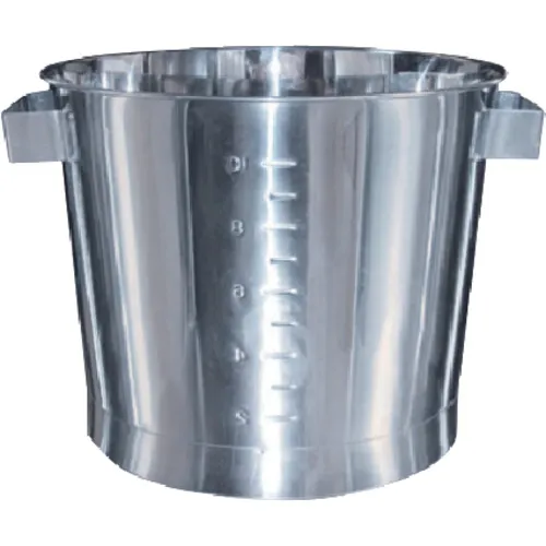 Sugico 18-8手柄集成桶（具有比例）内尺寸φ350x H280 mm