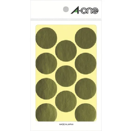 3M A-ONE（TM）颜色标签圆形30mmφgold（8张）