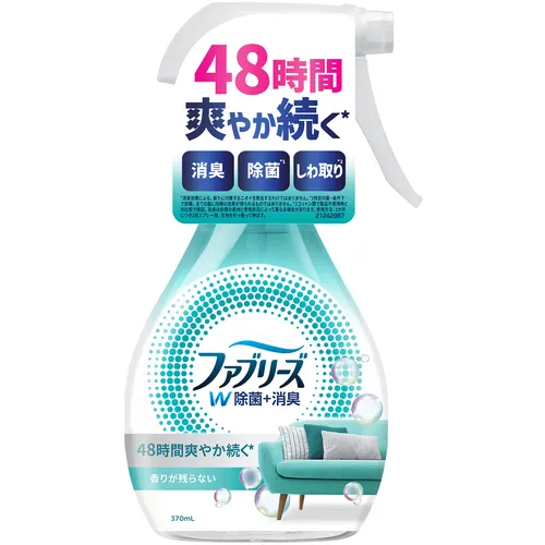 Ｐ＆Ｇ　消臭スプレー　ファブリーズ　Ｗ除菌＋消臭スプレー　布用　香りが残らない　本体　３７０ｍｌ