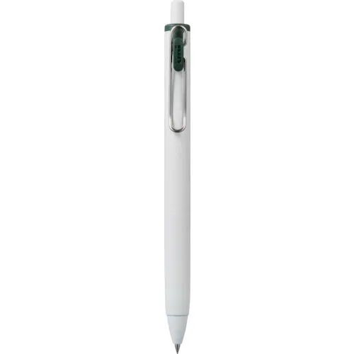 Uni Gel Ink Ballpoint Pen Uniball一个0.38mm UMN-S-38轴颜色：灰白色墨水颜色：绿色黑色