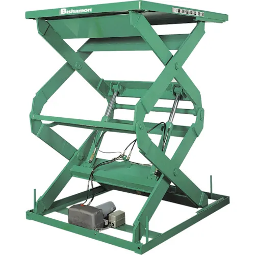 Bishamon Table Lift 1吨均匀负载1000公斤举重高度2400毫米桌1850 x 1200毫米
