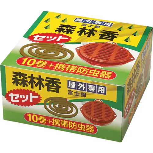 Kodama Brothers的Shokai昆虫驱虫剂，森林香10卷移动驱虫套件