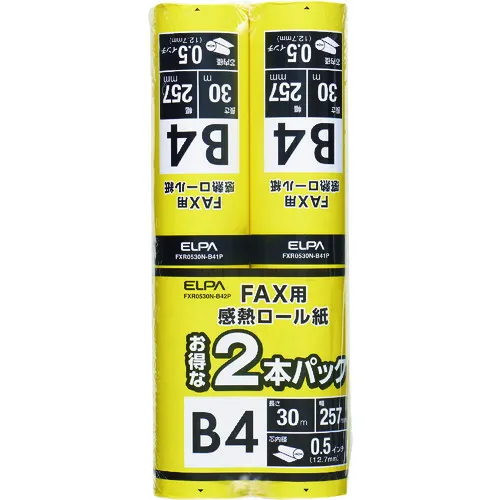 Elpa传真卷纸0.5英寸B4 2包