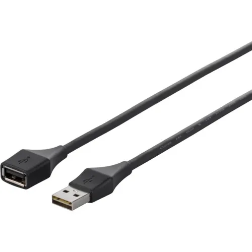 布法罗两种USB2.0 A到延长电缆150万黑色