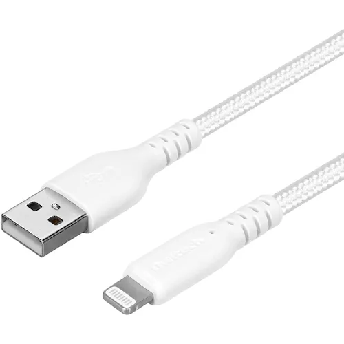 Owltech Lightning电缆可抵抗破裂和柔软的2m白色