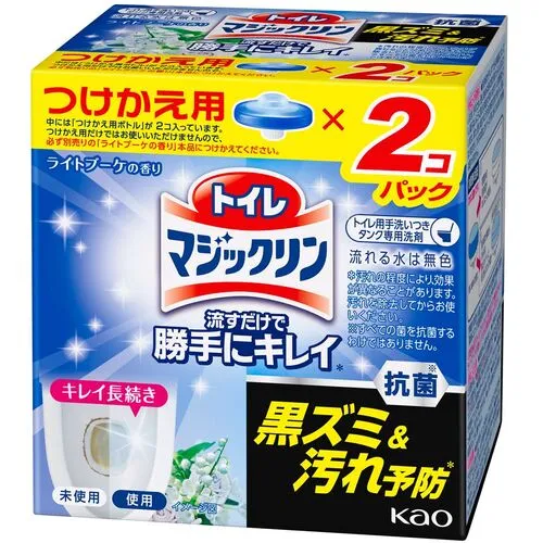 KAO厕所Magiclin-简单清洁，简单地冲洗浅束式填充2件