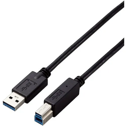 Elecom USB 3.0电缆A-B类型固定规范1.5m黑色