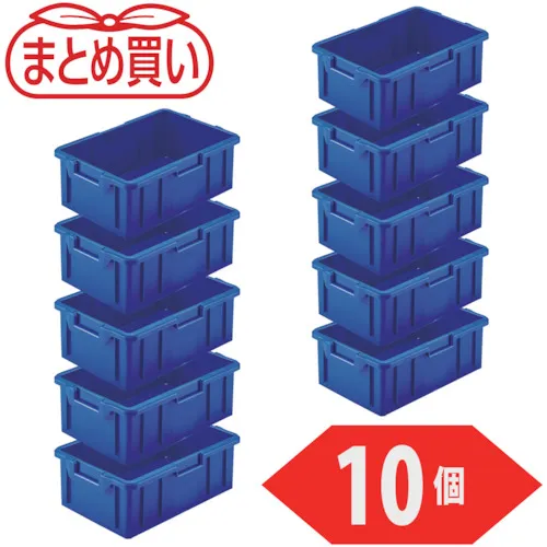 Trusco散装购买NS类型容器10L蓝色10pcs
