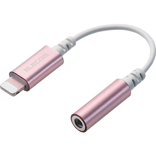 Elecom Lightning-直径3.5mm立体声迷你千斤顶转换电缆