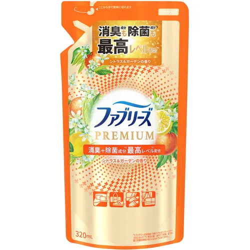 P＆G除臭剂febrise Premium citrus＆Garden Fragrance Refill 320ml