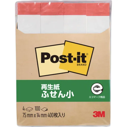 3M Post-It 75x14mm 100张X 4垫白色