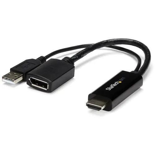 Startech Display适配器/HDMI -DP/4K30Hz/USB Power/bk