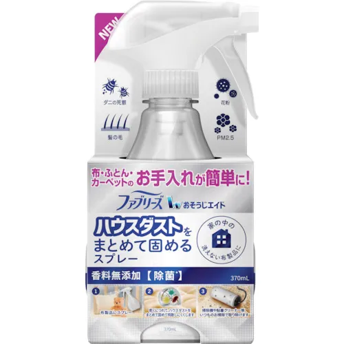 P＆G Febreeze清洁辅助辅助喷雾剂，巩固了散装房屋灰尘，没有香气，主体370毫升