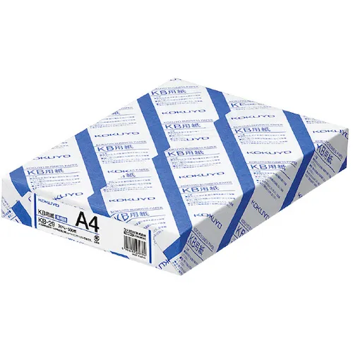 ＫＯＫＵＹＯ　ＫＢ用纸　７０ｇ　Ａ４　１册（５００枚）　ＫＢ－２９