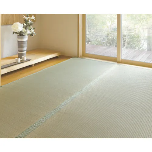 oshimaya涂有氨基氨烷涂层的Rush Mat Juraku Edo-Style 2 Tatami Mats 174 x 174 cm