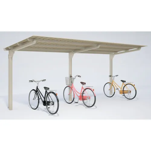 ＤＡＩＫＥＮ　自転車置場サイクルロビー　連結型スチール屋根　間口２７００