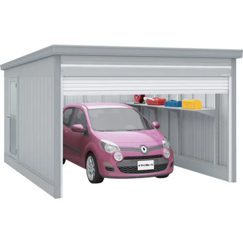 Inaba车库GARAGEDIA GRN-3642H N SG通用型号3630 x 4275 x 2660雪灰色