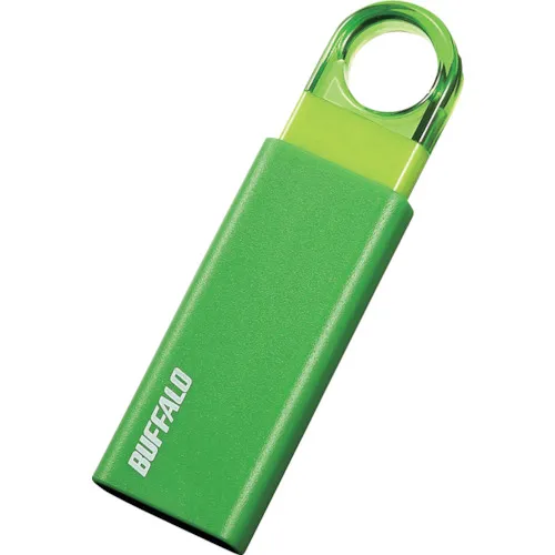 带有自动返回机械的水牛诺克斯幻灯片USB 3.1（gen1） / USB 3.0兼容USB内存16GB绿色