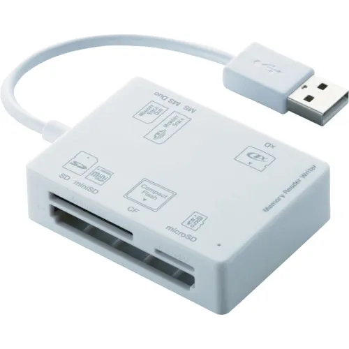 Elecom 56+2媒体兼容记忆阅读器/作家白色