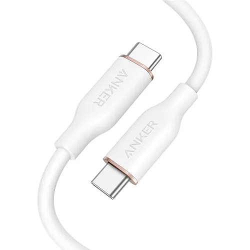 Anker Powerline III Flow USB-C和USB-C电缆0.9m云白色