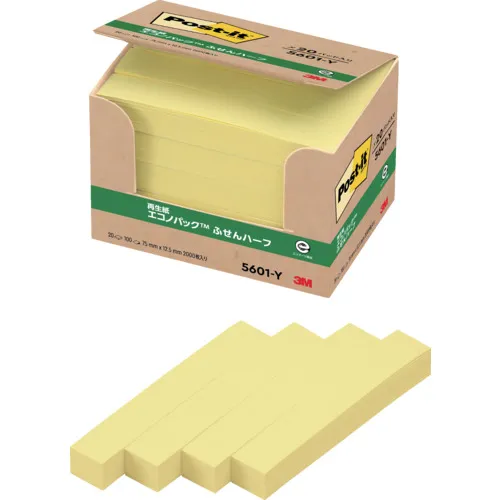 3M Post-It 75x12.5mm 100张X 20垫黄色