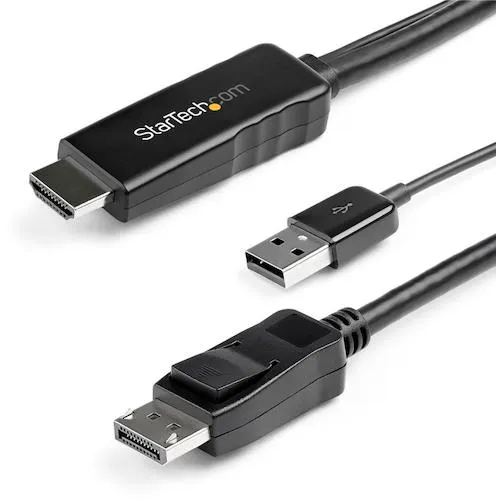 Startech显示转换电缆/HDMI -DP/2M/4K30Hz/USB功率