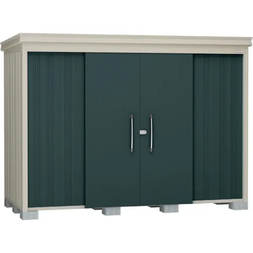 Daiken存储花园房屋DM-Z2913带有货架的通用类型Macadam Green