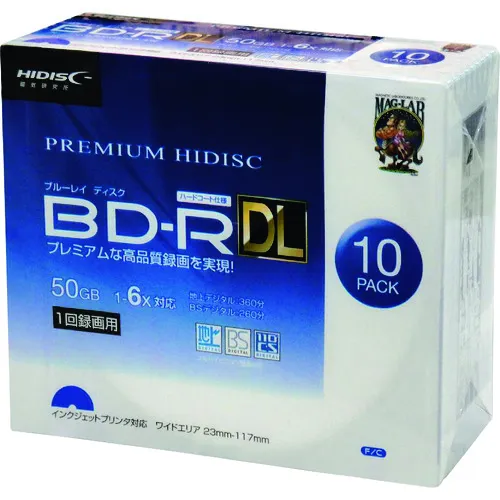 高光盘BD-RDL 10件包装