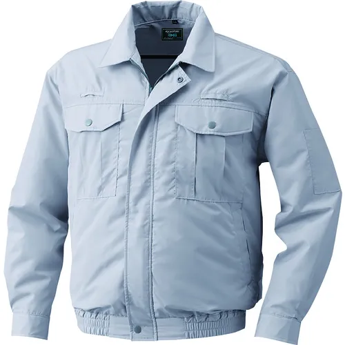 空调服装 - 聚酯全安全带规格空调服装®仅穿着银色LL