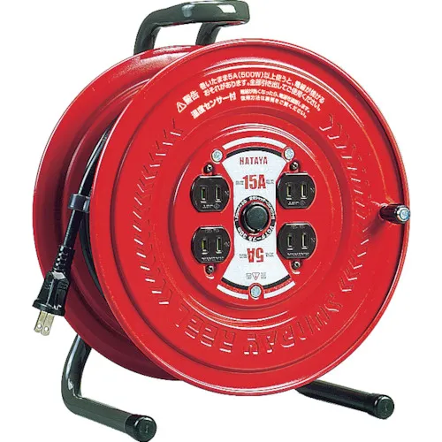 带有温度传感器单相100V 30m的Hataya线卷轴