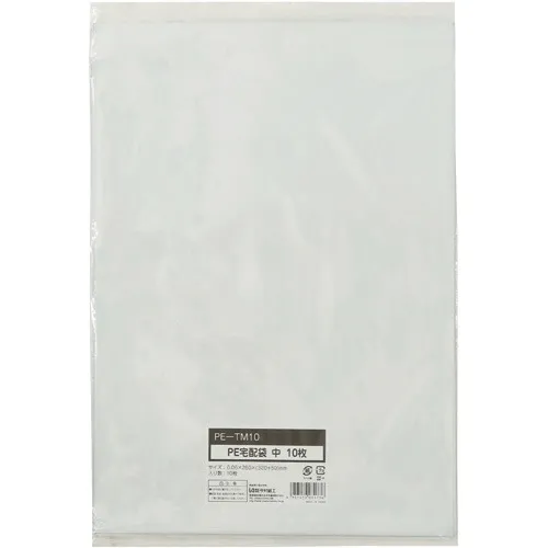 King Corp. PE递送袋，中等260 x 320毫米，10张床单