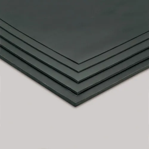 Terramoto Flat橡胶垫天然10mm厚的黑色1m x 10m