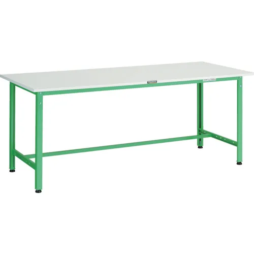 Trusco轻载工作长凳（300kg）AE类型1500x600xh740基本类型的年轻绿色