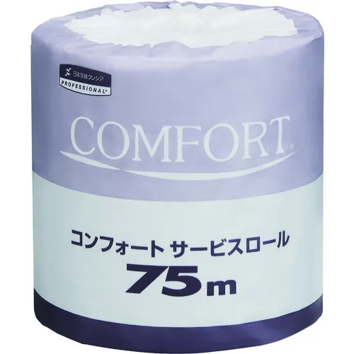 Crecia卫生纸舒适服务卷每箱75m 80件