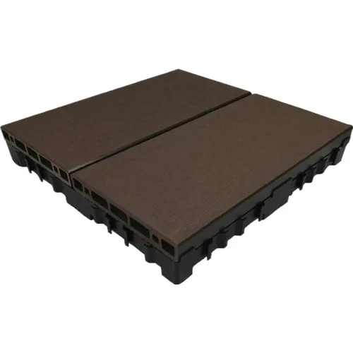 Ecoroca简单关节系统甲板空气J DECK 300x300平面棕色