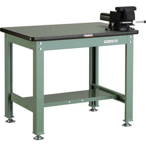 trusco中型负载工作表（1200kg）HW类型900x750xH740与虎钳绿色