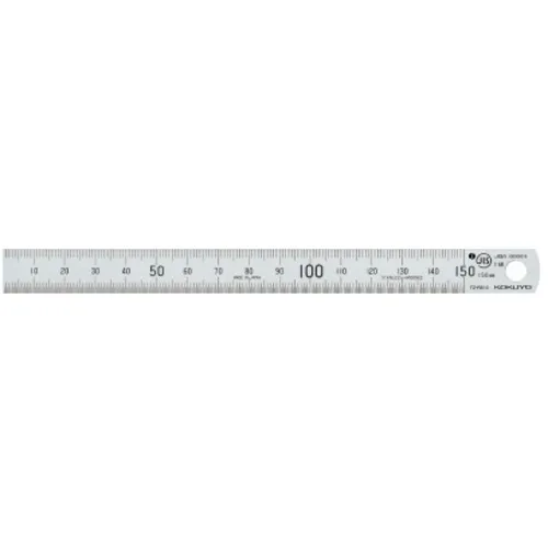 Kokuyo不锈钢直线尺磨套C型JIS级1 15厘米TZ-RS15