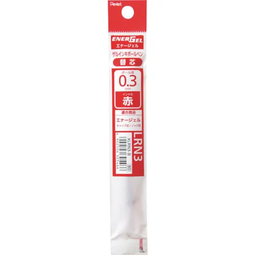 Pentel Ballpoint Pen Refill Energel Refill 0.3mm红色