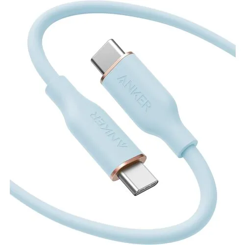 Anker Powerline III Flow USB-C和USB-C电缆180万冰蓝色