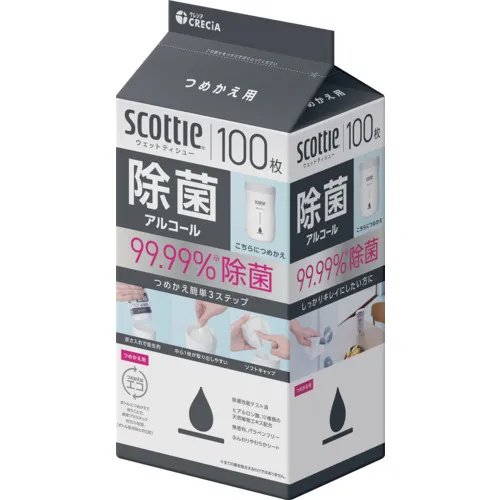 Crecia Scotty湿组织消毒酒精100张