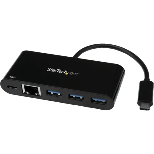 Startech Lan适配器/USB-C/1X RJ45/10/100/1000 Mbps/3x USB-A/PD