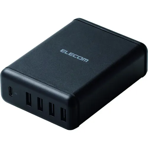 Elecom Power送达兼容5端口AC充电器